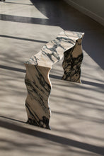 Load image into Gallery viewer, squiggle console table la nuit nude marble console table custom furniture
